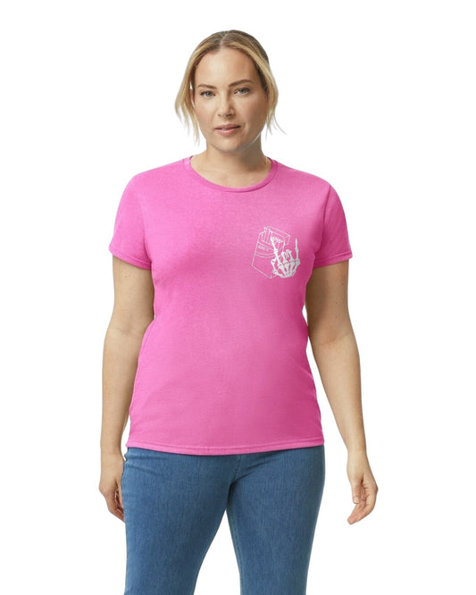 Custom "Fueled By" Short Sleeve Women's T-shirt - DK Custom Prints